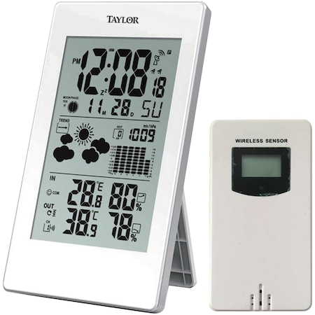 Taylor Digital Weather Forecaster with Barometer and Alarm Clock 1735
